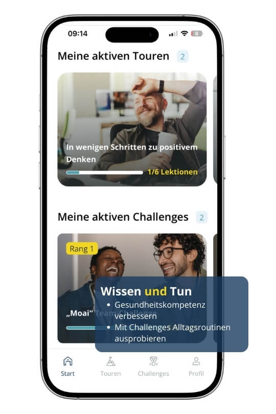 Screenshot-Gesundheitskampagne-Startseite-Challenge-App